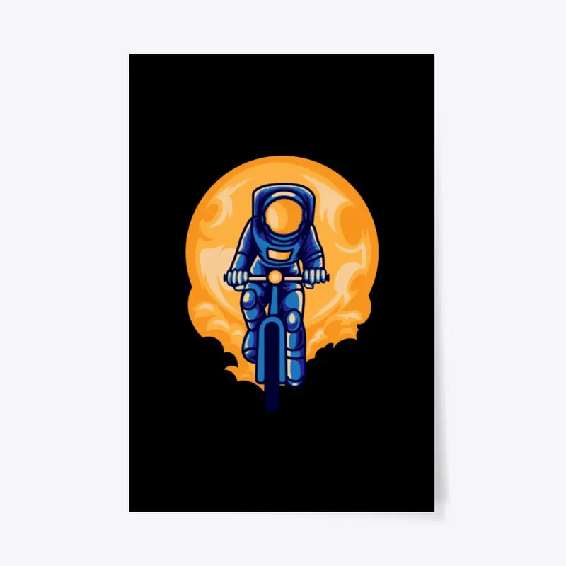 Astronaut Riding Bicycle